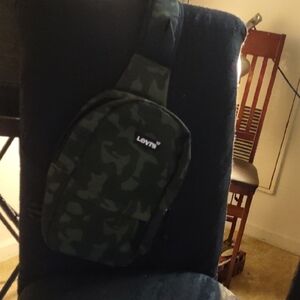 Levi's Green Camouflage Sling Bag